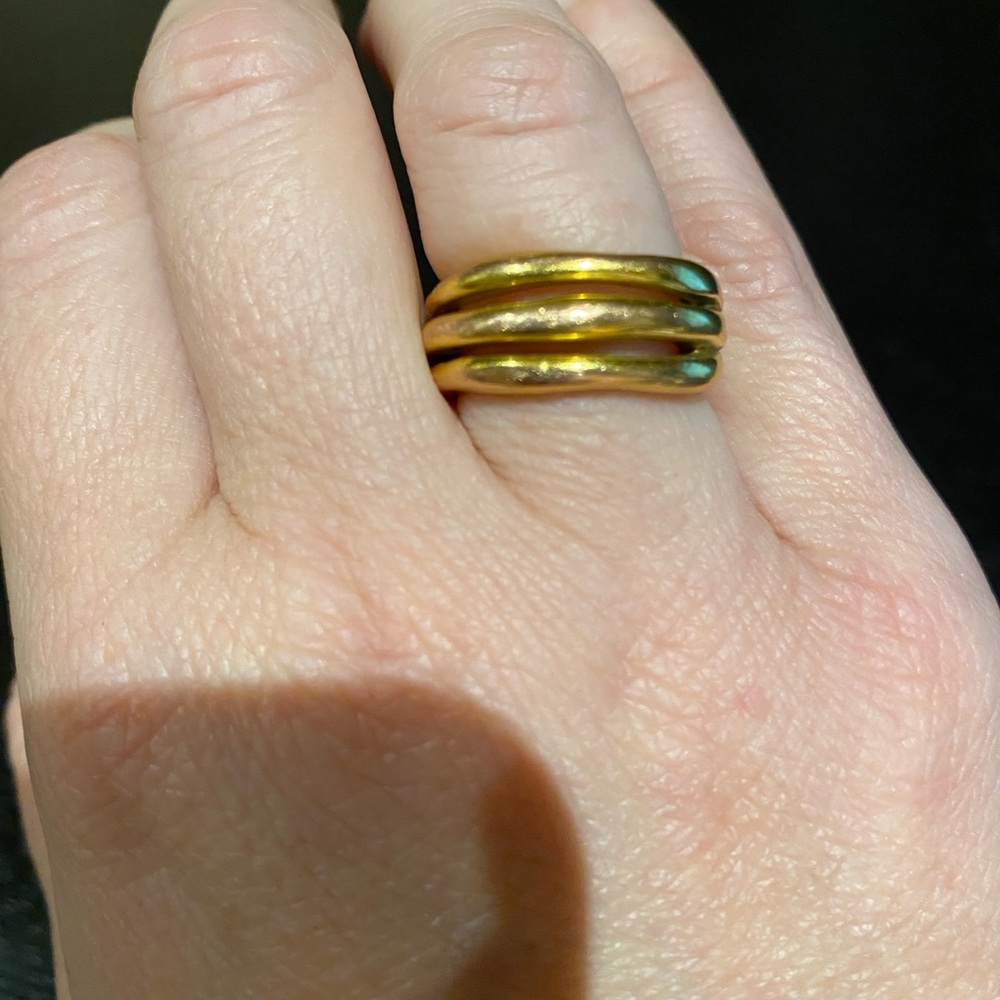 Neiman Marcus Gold Triple Band Ring